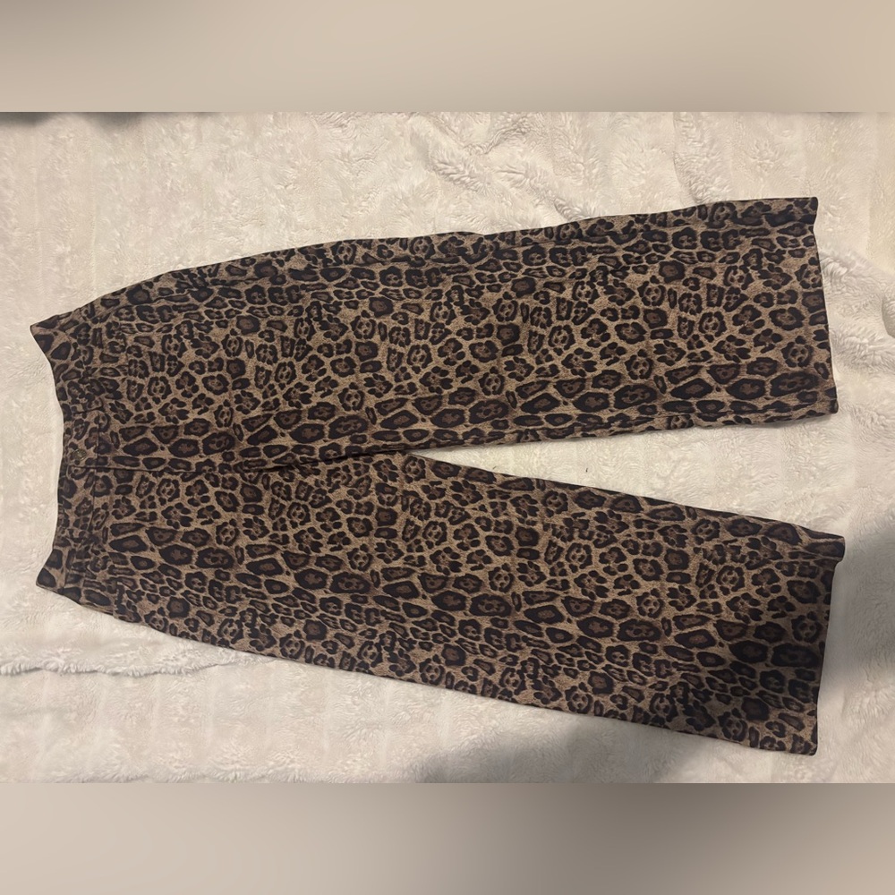 SHEIN Leopard Print Wide Leg Pants